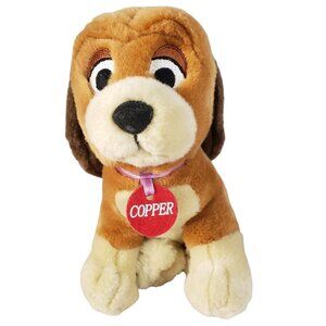 Walt Disney Company's Fox and the Hound Movie Copper Dog Plush 7" with Collar